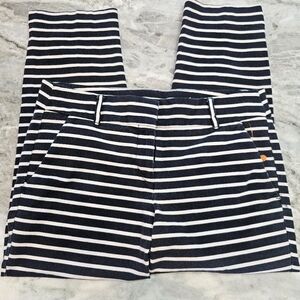 SALE-Loft Marisa women's charcoal and white stripped ankle pants size 6